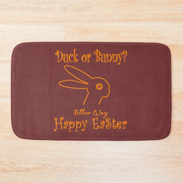 Item preview, Duck or Bunny? Either Way, Happy Easter – Fun Minimal Easter Design | golden yellow designed and sold by ZechJohnRB.