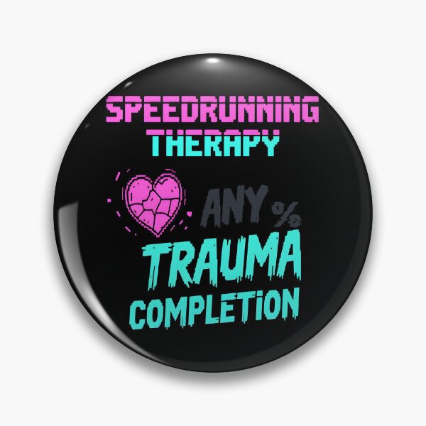 Item preview, SpeedrunningDark Humor Mental Health designed and sold by BrushRushX.