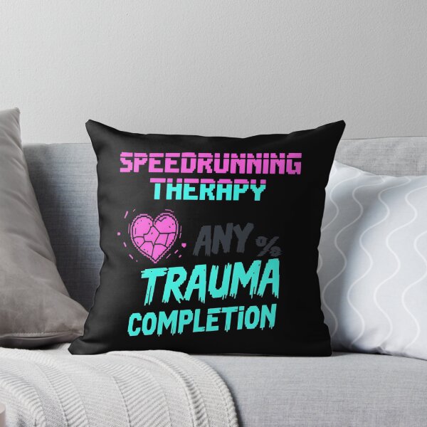 Item preview, SpeedrunningDark Humor Mental Health designed and sold by BrushRushX.