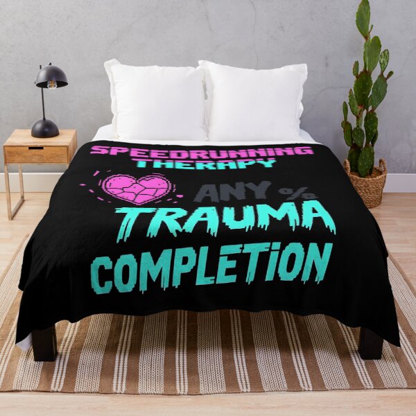 Item preview, SpeedrunningDark Humor Mental Health designed and sold by BrushRushX.