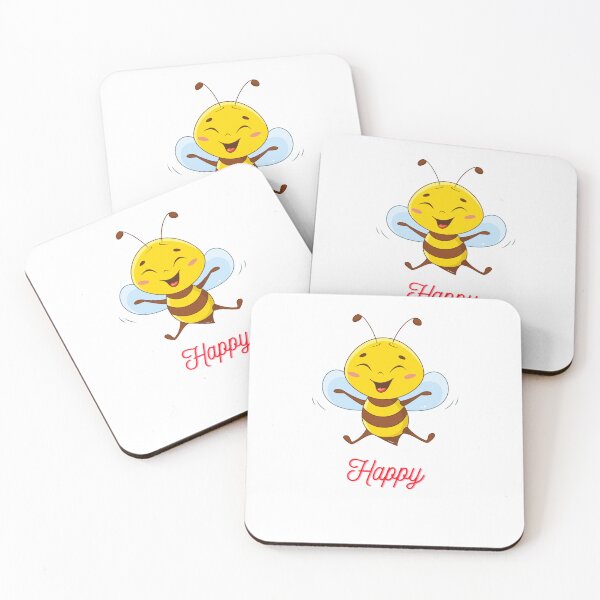 Item preview, Bee Happy – Cheerful Bee Illustration designed and sold by TheCreativeVLT.