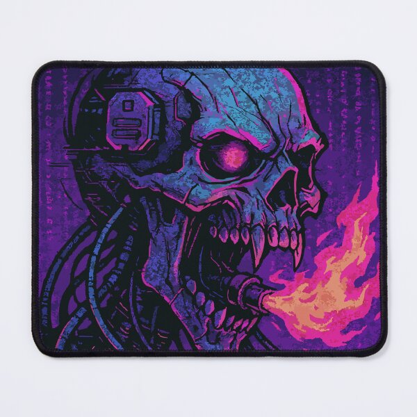 Item preview, Cyberpunk Skull designed and sold by TomFrontierArt.