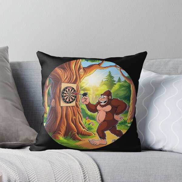 Item preview, Bigfoot plays darts designed and sold by Whytewold Farm Stuff.
