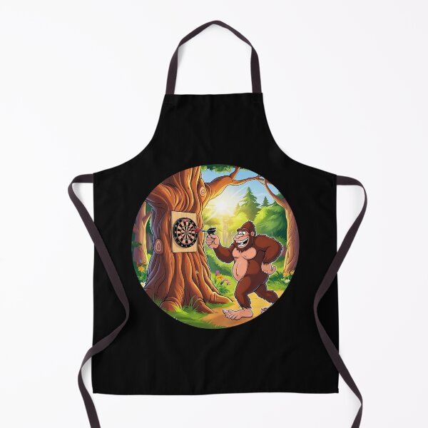 Item preview, Bigfoot plays darts designed and sold by Whytewold Farm Stuff.