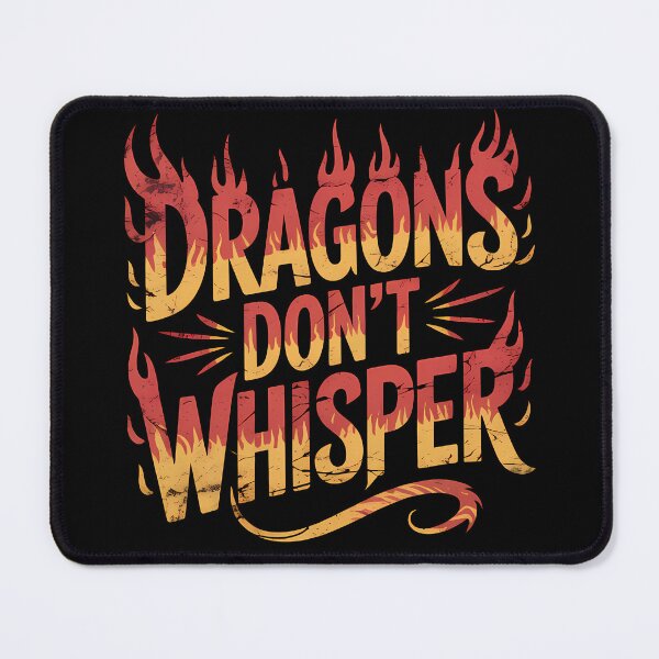 Item preview, Dragons Don’t Whisper Graffiti T-Shirt – Dark Fantasy Typography with Mythic Energy designed and sold by AP_1979.