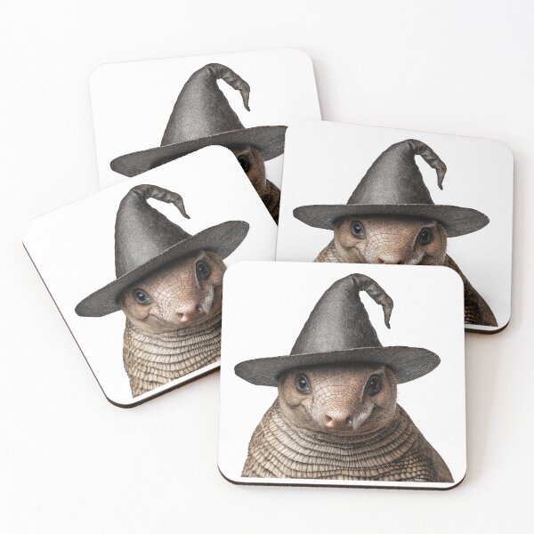 Item preview, Armadillo Wearing Halloween Witch Hat designed and sold by LazyOwlStore.