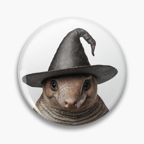 Item preview, Armadillo Wearing Halloween Witch Hat designed and sold by LazyOwlStore.