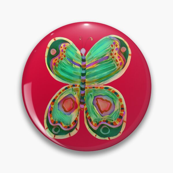 Item preview, Colorful Butterfly 15 - Red and Green designed and sold by Vision Illustrated.