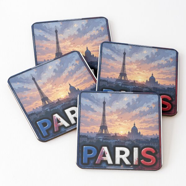 Item preview, Paris – Monet Impressionist Twilight Vibes Reloaded-Viral Drop 2025 designed and sold by Imaginarium of Chaos falcon88 .