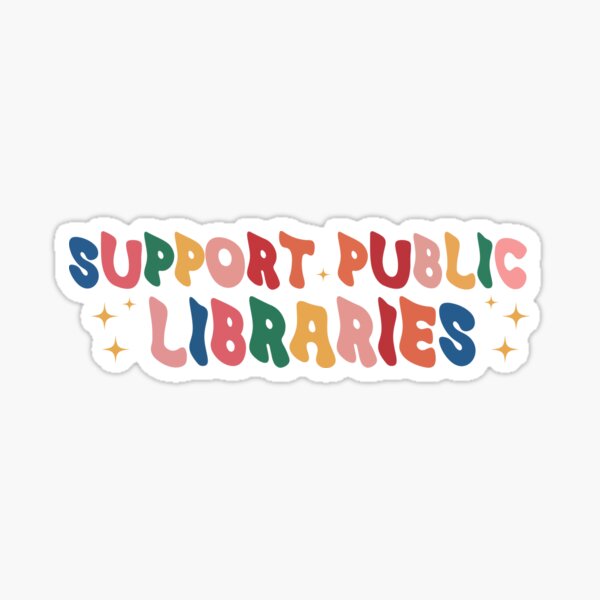 Item preview, Support Public Libraries Books Librarian Library Bumper designed and sold by Burpishop.