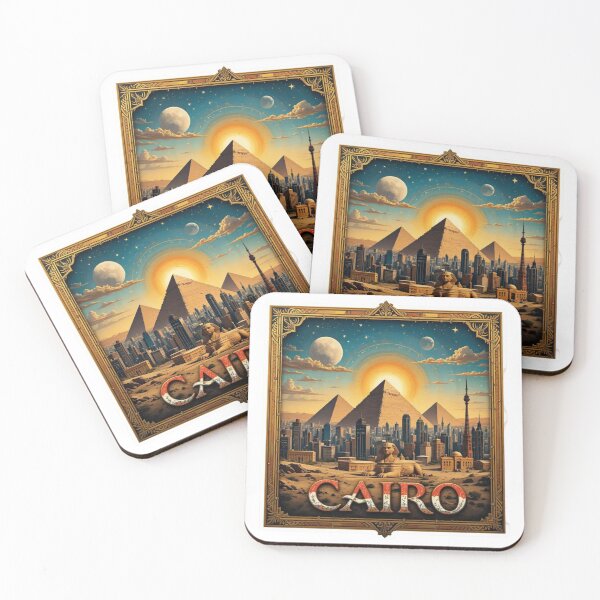 Item preview, Cairo – Ancient Meets Abstract Vibes Reloaded-Viral Drop 2025 designed and sold by Imaginarium of Chaos falcon88 .