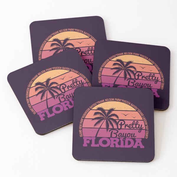 Item preview, Pretty Bayou Florida Retro Sunset Local Pride Logo designed and sold by CRHPOD20.