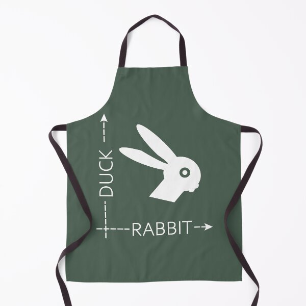 Item preview, Easter Minimalist Design – inspired by the duck-rabbit illusion Ludwig wittgenstein | rabbit duck optical illusion | solid white designed and sold by ZechJohnRB.