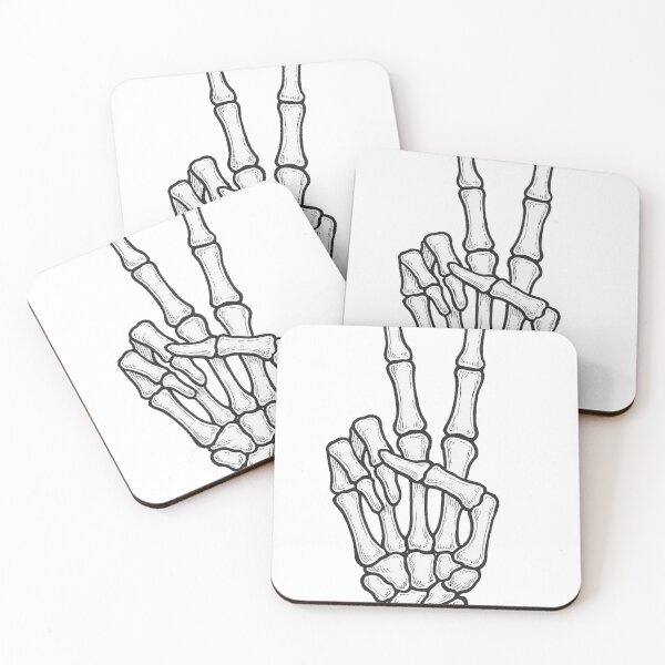Artikelvorschau, Peace Hand Gesture - Skeleton entworfen und verkauft von Tom Houlden.