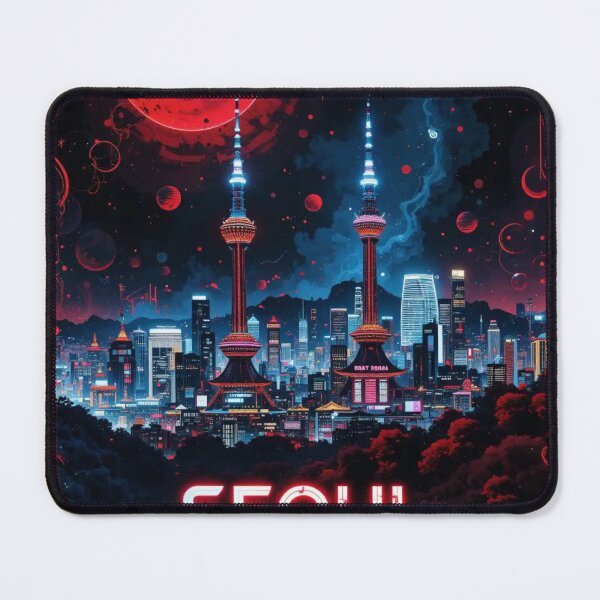 Item preview, Seoul – Futuristic Ink Flow Vibes Reloaded-Viral Drop 2025 designed and sold by Imaginarium of Chaos falcon88 .