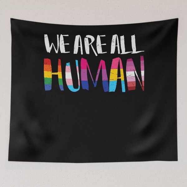 Item preview, We Are All Human LGBTQ Ally Pride Month  designed and sold by Filek-mable.