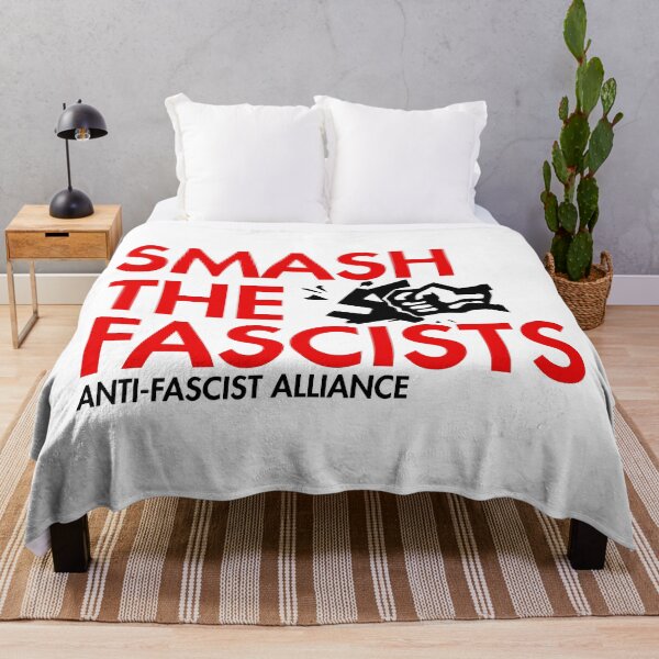 Item preview, Smash the Fascists - fist smashing swastika  designed and sold by Thelittlelord.