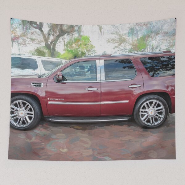 Item preview, 2008 Maroon Cadillac Escalade ESV Platinum X109 designed and sold by RichFrancoCars.
