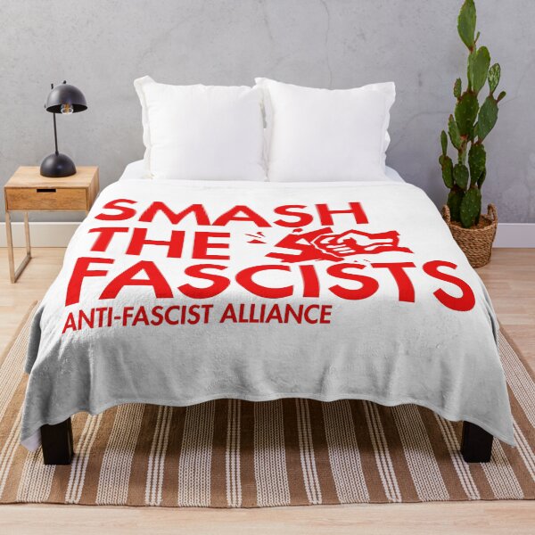 Item preview, Smash the Fascists - fist smashing swastika designed and sold by Thelittlelord.