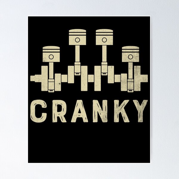 Item preview, Cranky Car Engine Crankshaft Cars Lover Mechanics Father Day designed and sold by DexertimaArt.