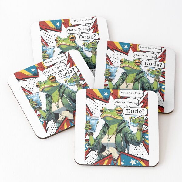 Item preview, Have You Drank Water Today Dude? – Funny Frog Hydration Reminder designed and sold by MixedVibes Co..