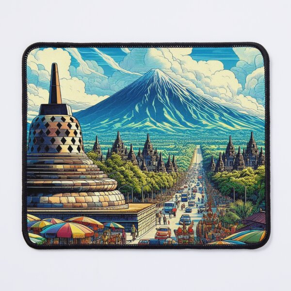 Item preview, Yogyakarta Adventure: Unique AI Comic Design for Travel Lovers - Perfect for Clothing & Accessories designed and sold by knalpot-design.