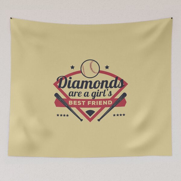 Item preview, Baseball for girlies Diamonds are a girl's best friend designed and sold by dooddads13.