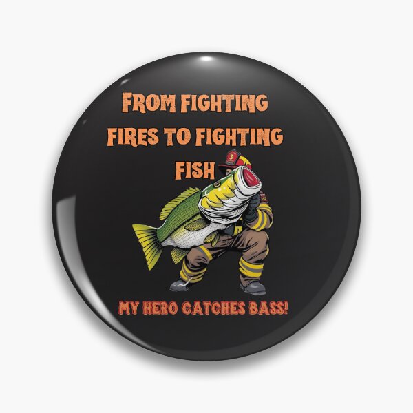 Item preview, From fighting fires to fighting fish - my hero catches bass! designed and sold by adamlach88.