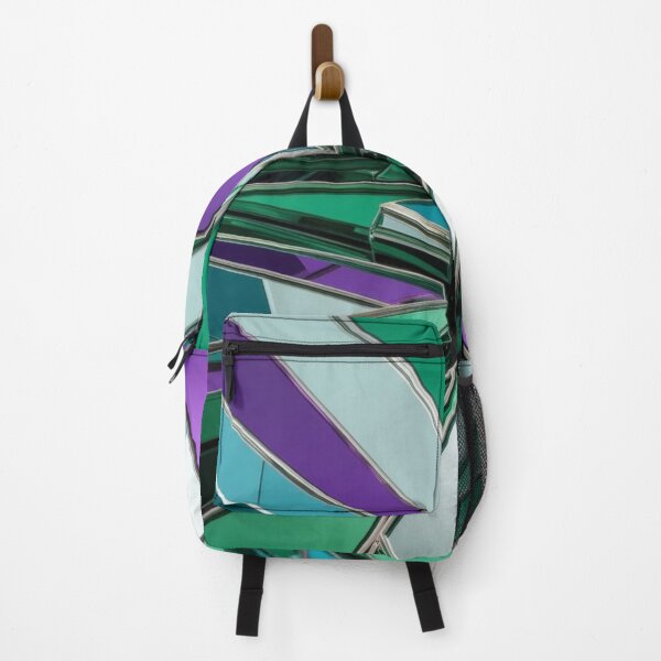 Item preview, Shattered Mirror Abstract in Alpine Teal and Violet designed and sold by Harmonic_Layers.