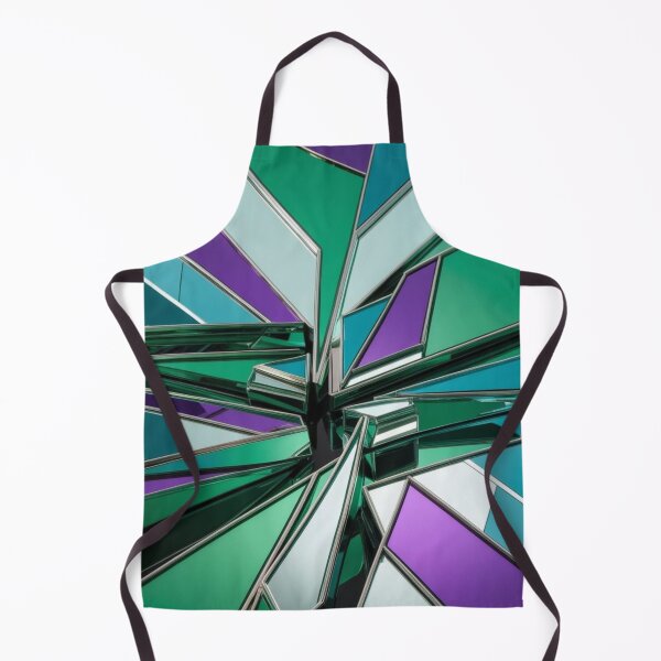 Item preview, Shattered Mirror Abstract in Alpine Teal and Violet designed and sold by Harmonic_Layers.