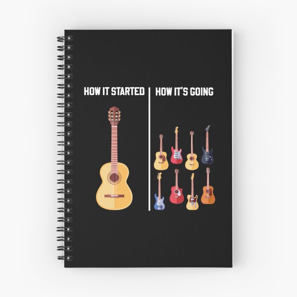 Item preview, How it Started | Guitar Lovers Shirts | Meme Funny Guitar designed and sold by DexertimaArt.