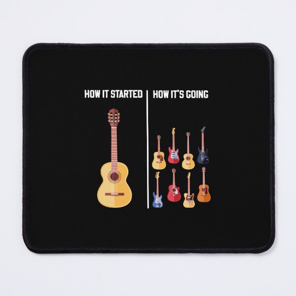 Item preview, How it Started | Guitar Lovers Shirts | Meme Funny Guitar designed and sold by DexertimaArt.