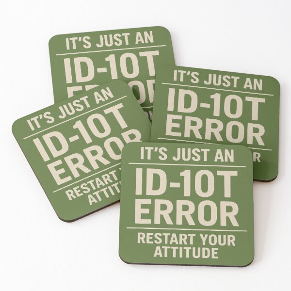 Item preview, ID-10T Error designed and sold by FDAapparel.