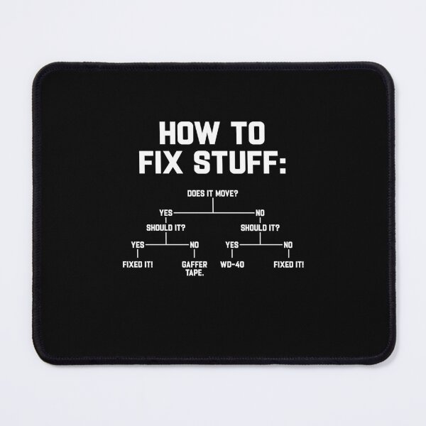 Item preview, How To Fix Stuff Does It Move Funny Memes designed and sold by DexertimaArt.