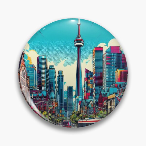 Item preview, Toronto Adventure: Bold AI Comic Design for Travel Lovers - Perfect for Clothing & Accessories designed and sold by knalpot-design.
