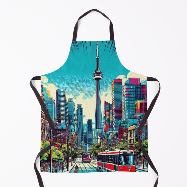 Item preview, Toronto Adventure: Bold AI Comic Design for Travel Lovers - Perfect for Clothing & Accessories designed and sold by knalpot-design.