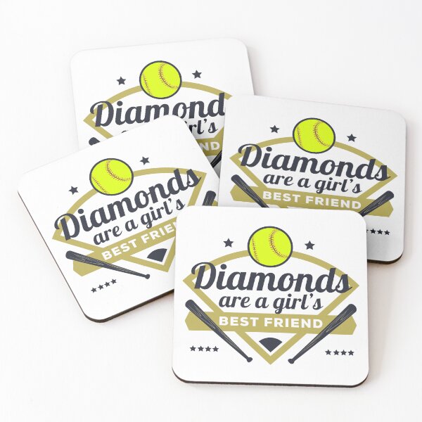 Item preview, softball diamonds are a girl's best friend designed and sold by dooddads13.