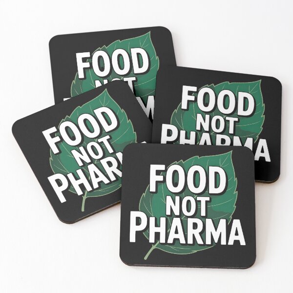 Item preview, Food Not Pharma designed and sold by MaxxerDesigns.
