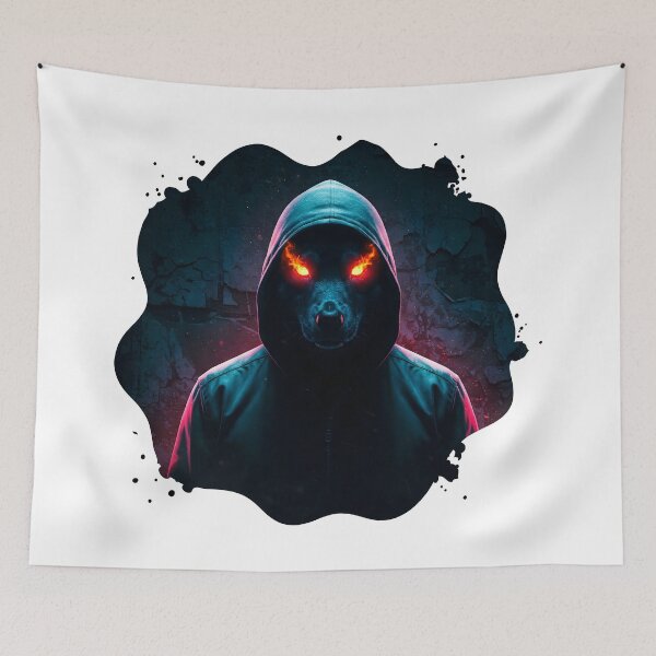 Item preview, Street Rage Dog with Eyes of Fire designed and sold by AFernandesDSG.