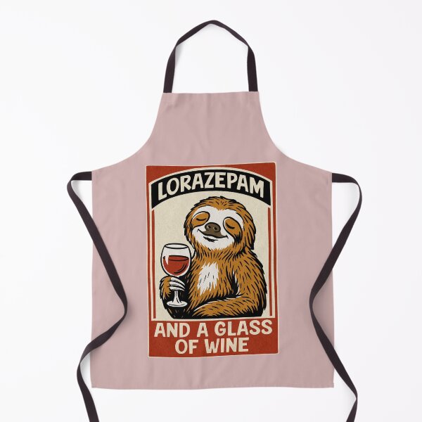 Item preview, Sloth and A Glass of Wine designed and sold by GedWorks.