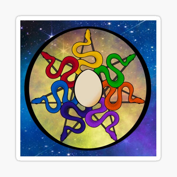Nagas of the Seven Rays Sticker