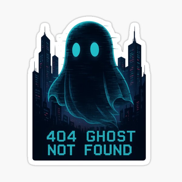 Item preview, 404 GHOST NOT FOUND designed and sold by TeeLabDesign.