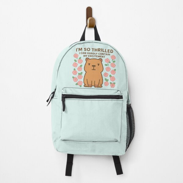 Item preview, Kawaii Cute poker face capybara designed and sold by Like a Kid Designs.