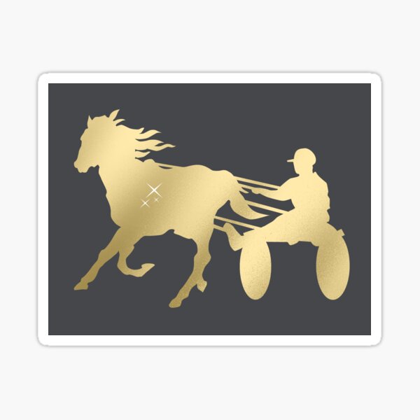 Golden Winning Trotter Sticker