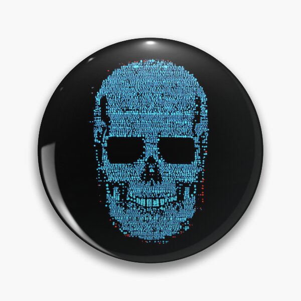 Item preview, Digital Skull Formed by Glowing Binary Dots designed and sold by TheOctopusRage.