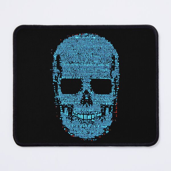 Item preview, Digital Skull Formed by Glowing Binary Dots designed and sold by TheOctopusRage.
