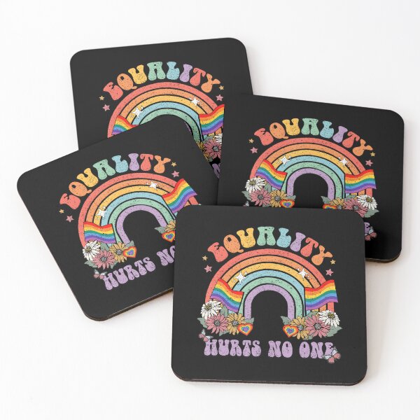 Item preview, Equality Hurts No One LGBT Rainbow Groovy LGBT Gay Les Pride designed and sold by Cute-Collection.