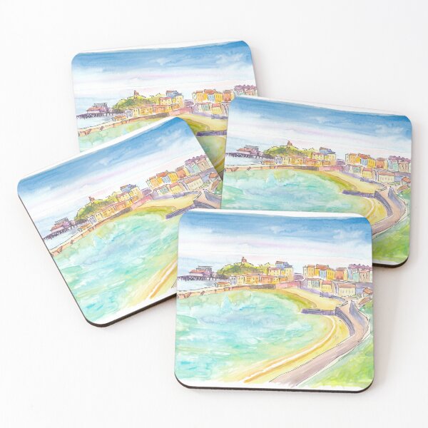 Item preview, Dusk Falls on Tenby Harbour Pembrokeshire Coast designed and sold by artshop77.