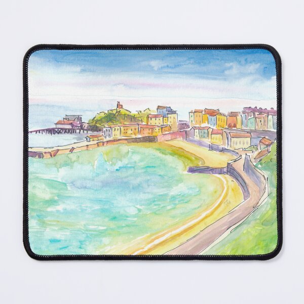 Item preview, Dusk Falls on Tenby Harbour Pembrokeshire Coast designed and sold by artshop77.
