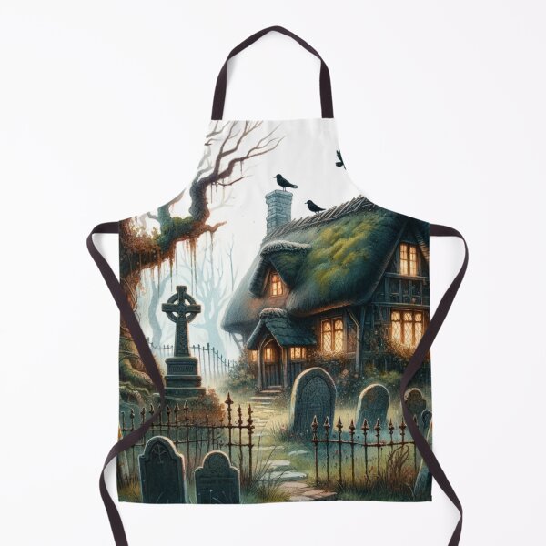 Item preview, Gothic Cottage Beside the Forgotten Graves designed and sold by ArtFreshStudio.